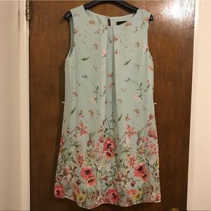Light Blue Atmosphere Floral Dress